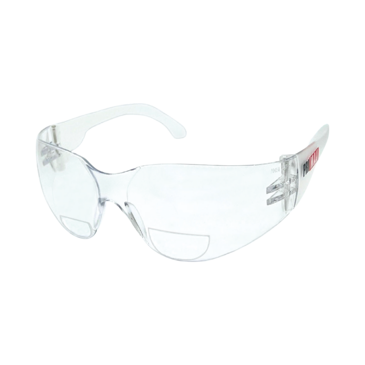 Rimless Safety Readers With Clear Temple, Clear Lens and Anti-Scratch Coating - +1.0 Diopter <br> SG10/1.0