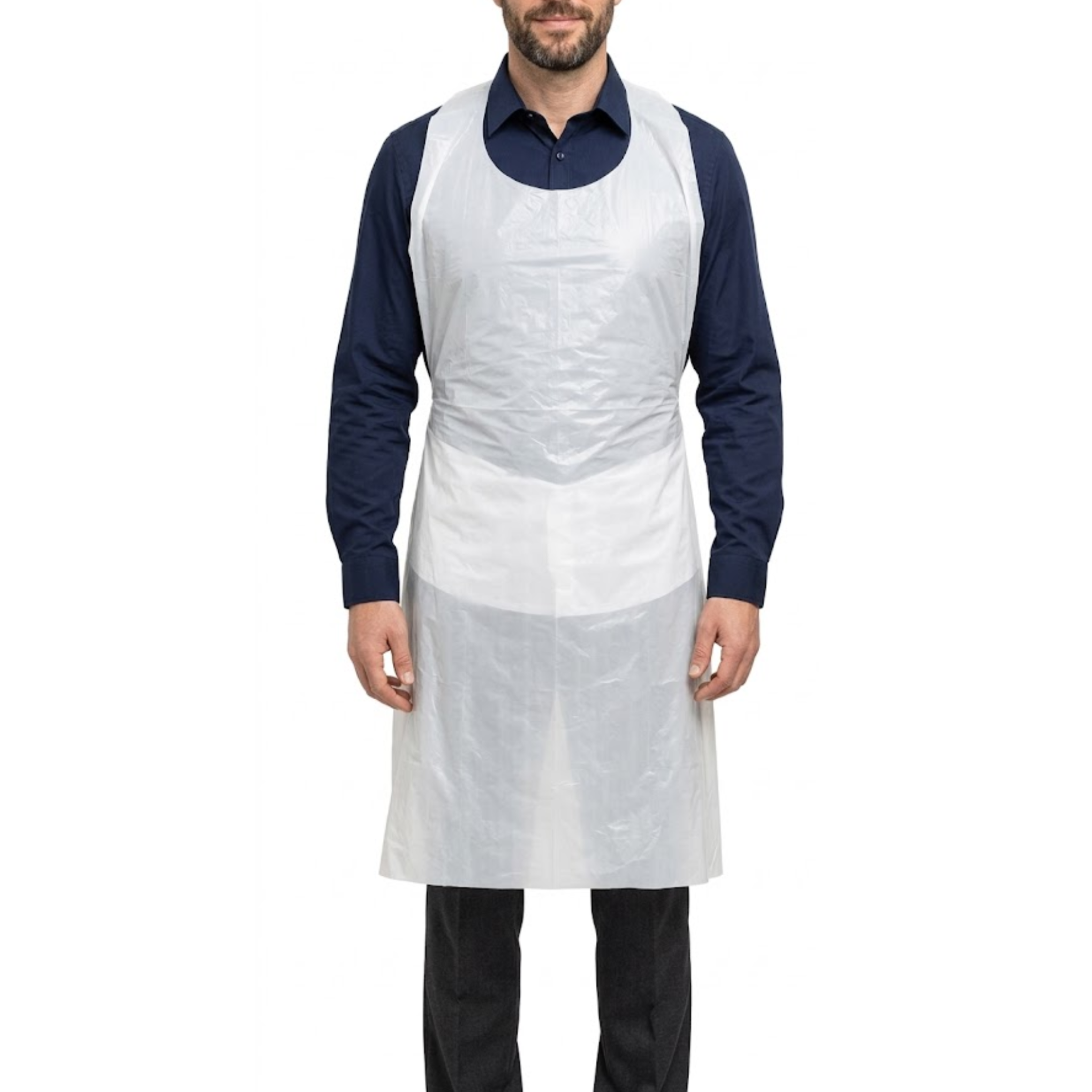 White Disposable Polyethylene Apron <br> 4846W