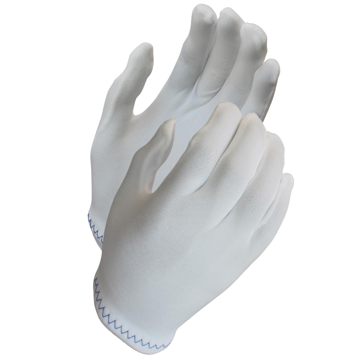 White Stretch Reversible Nylon Gloves <br> 6635/MEN'S