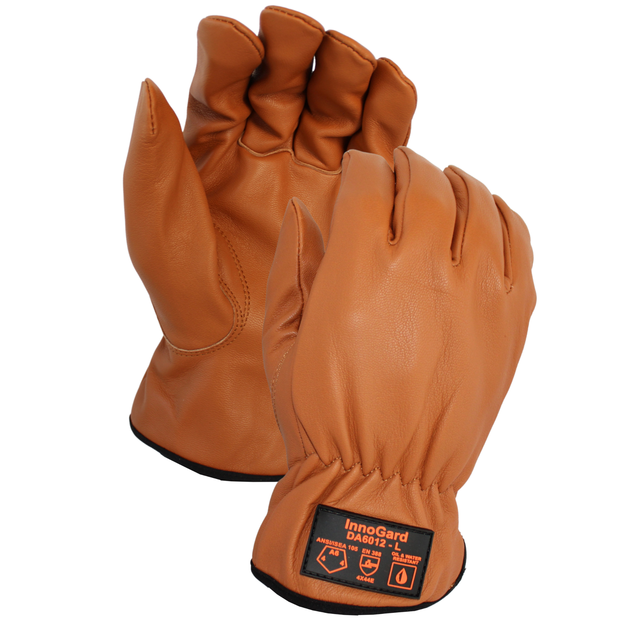 ANSI Cut A6 Brown Goatskin Leather <br> Drivers Glove <br> DA6012