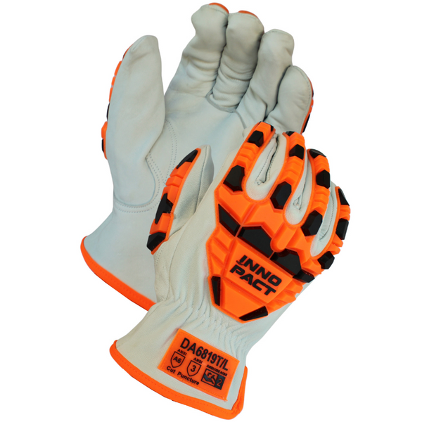 ANSI Cut A6 Premium Grain Goatskin Keystone Drivers Glove DA6819T
