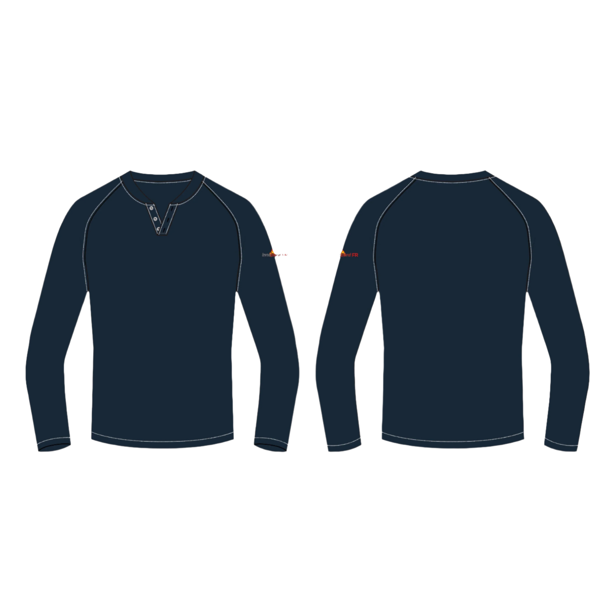 FR Cotton Knit Shirt <br> With Aramid Stitching <br> and Chest Scribe Pocket <br> FR20HNLY