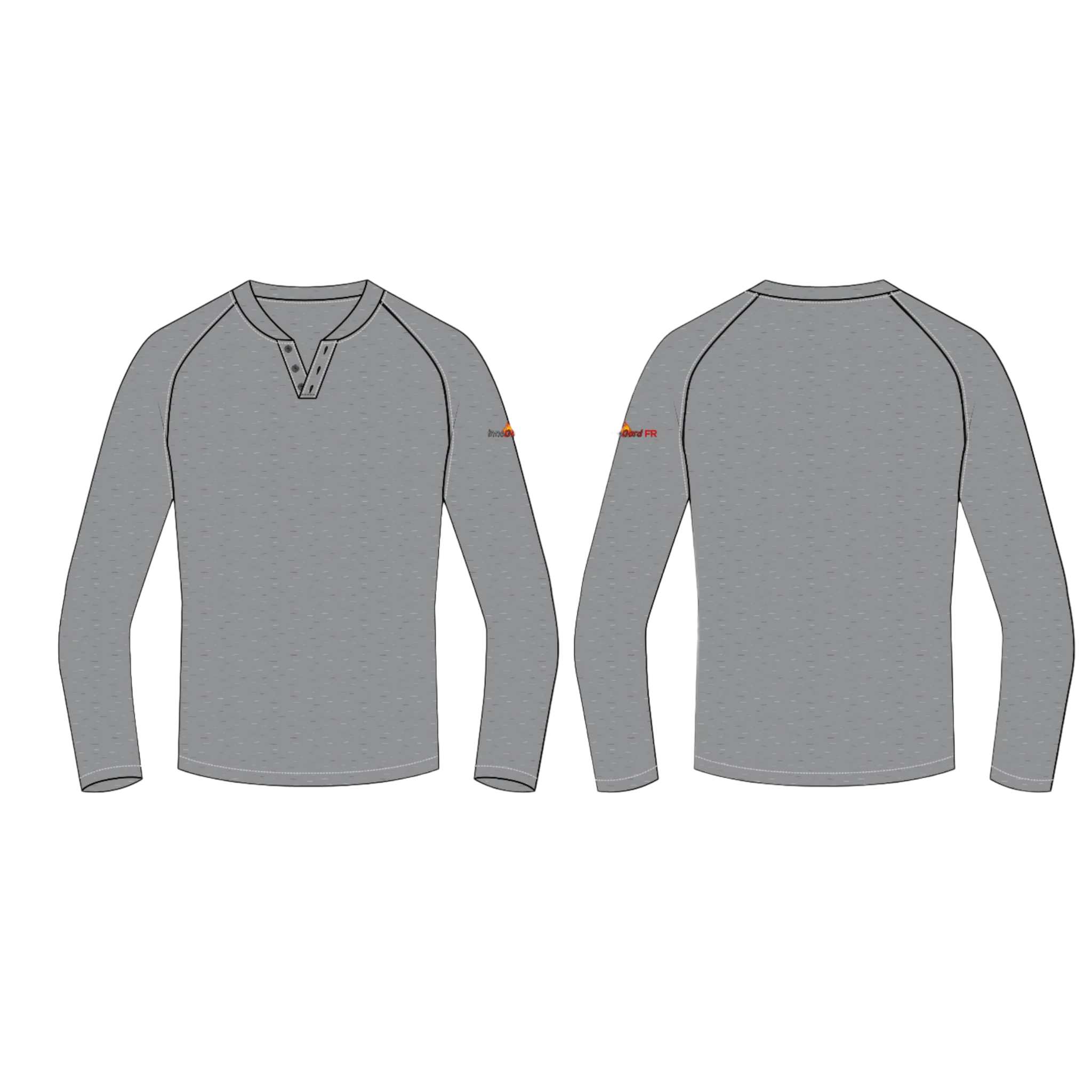 FR Cotton Knit Shirt <br> With Aramid Stitching <br> and Chest Scribe Pocket <br> FR20HNLY