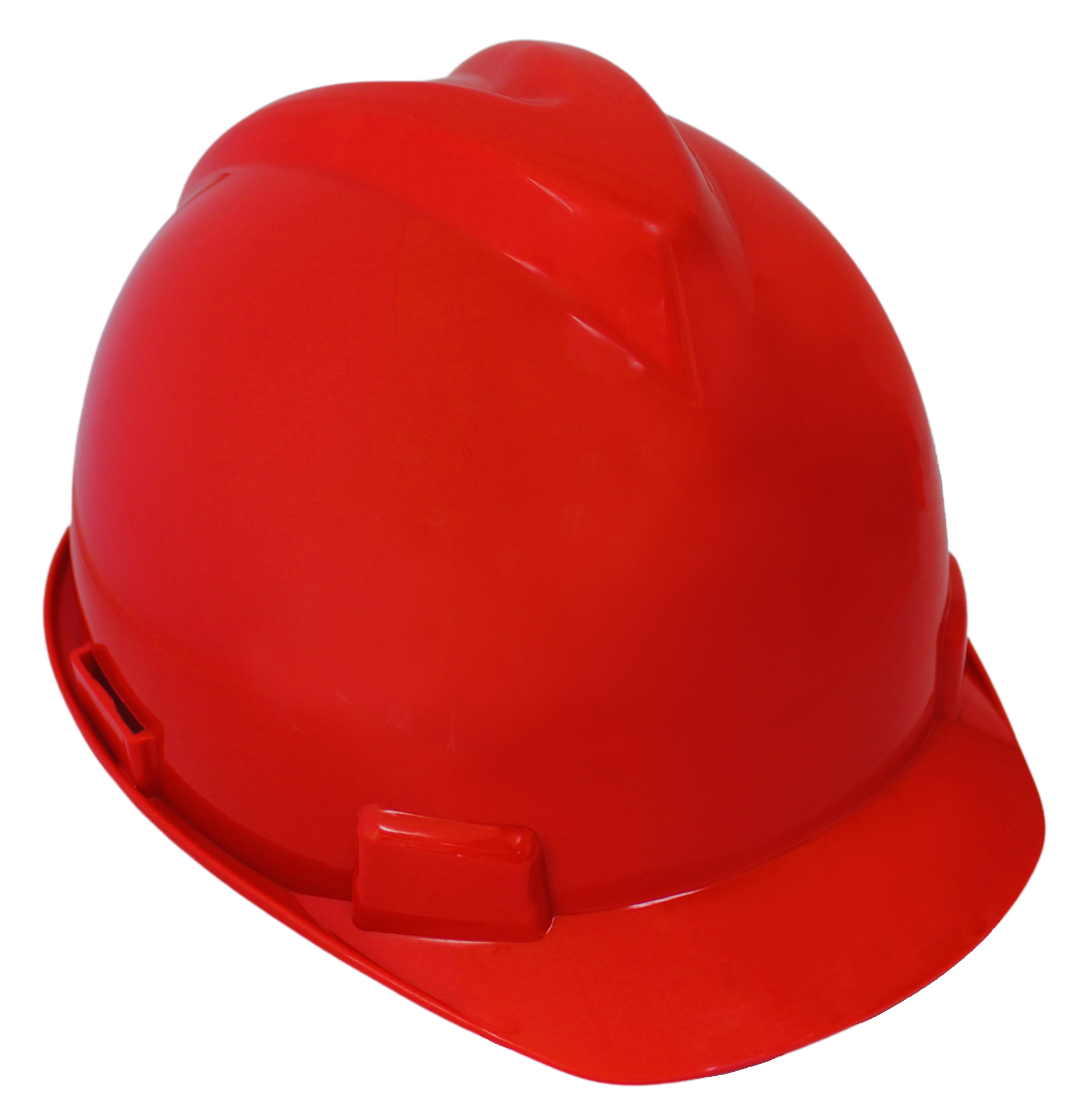 HDPE Full Brim <br> Hard Hat Red <br> 4 Point Ratchet <br>  Suspension <br> H4PRD