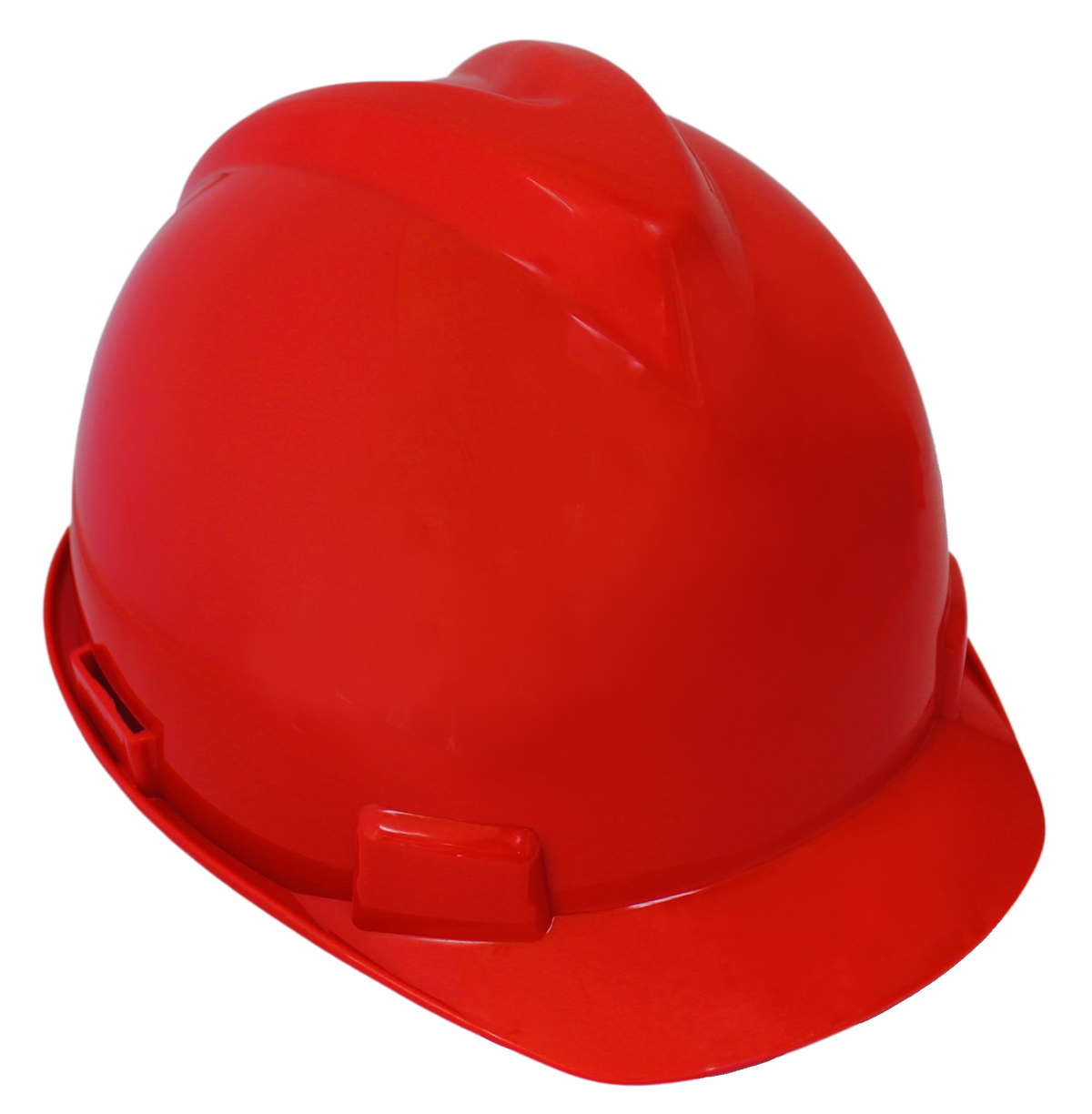 HDPE Full Brim <br> Hard Hat Red <br> 4 Point Ratchet <br>  Suspension <br> H4PRD