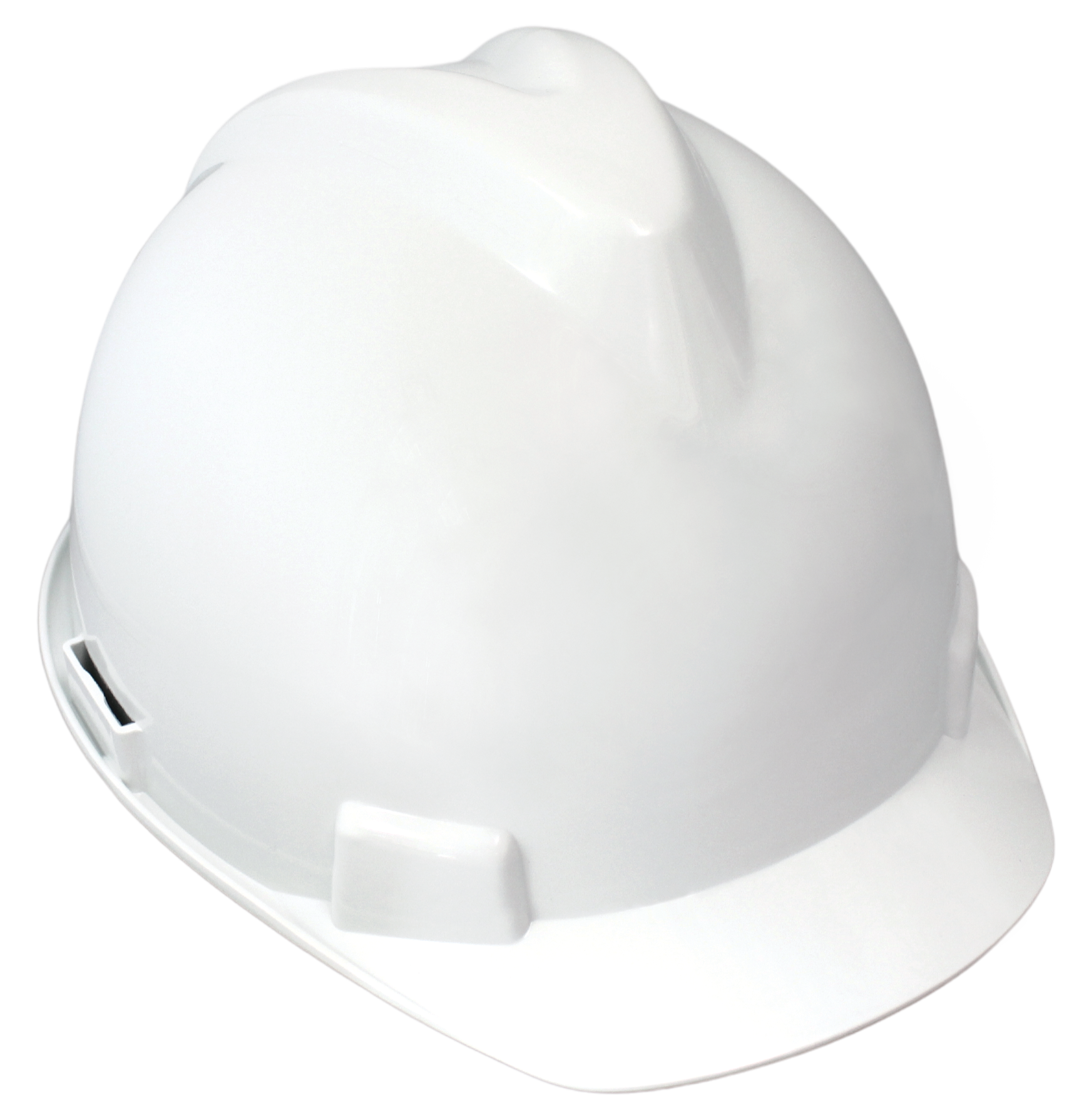 HDPE Full Brim <br> Hard Hat White <br> 4 Point Ratchet <br> Suspension <br> H4PWT