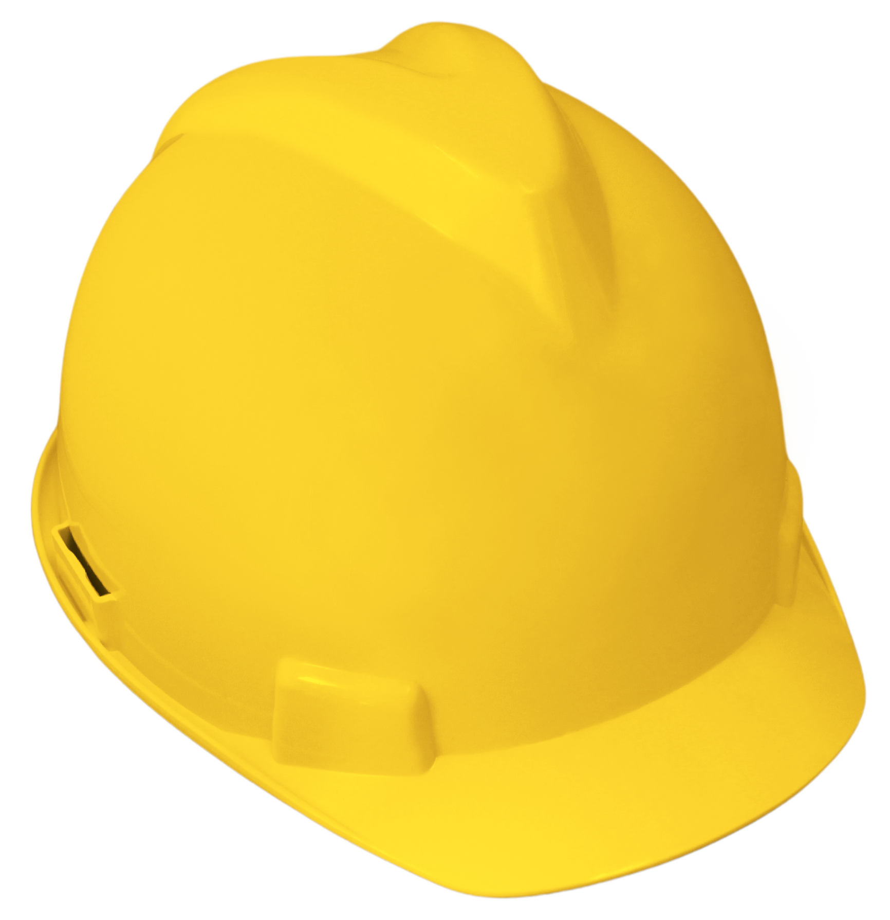 HDPE Full Brim <br> Hard Hat Yellow <br> 4 Point Ratchet <br> Suspension <br> H4PYW