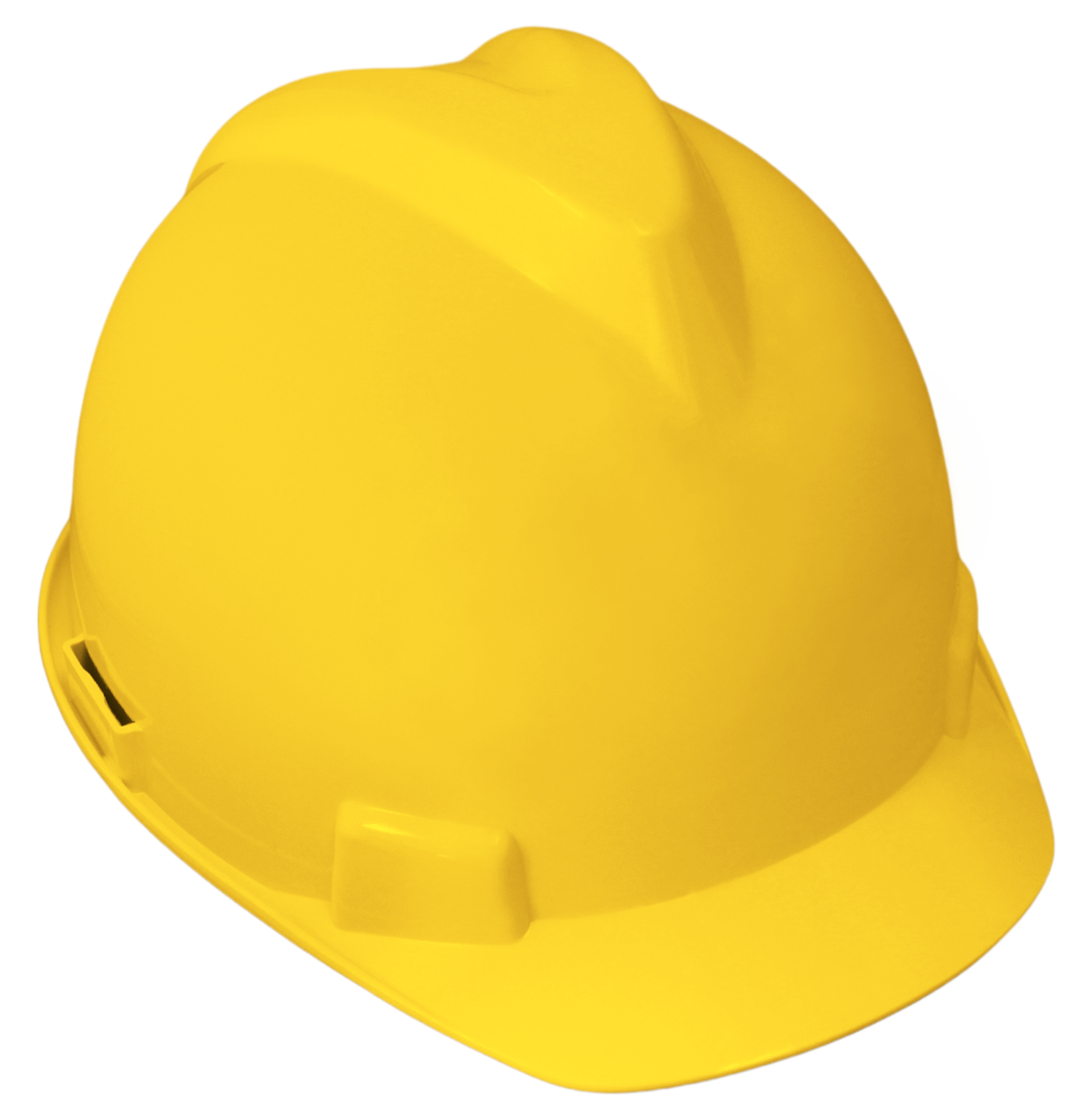 HDPE Full Brim <br> Hard Hat Yellow <br> 4 Point Ratchet <br> Suspension <br> H4PYW