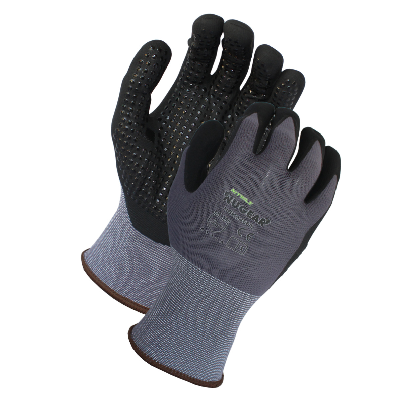 Micro-Foam Nitrile Coated On Palm & Fingers With Mini Dot on Palm<br> NBK3466