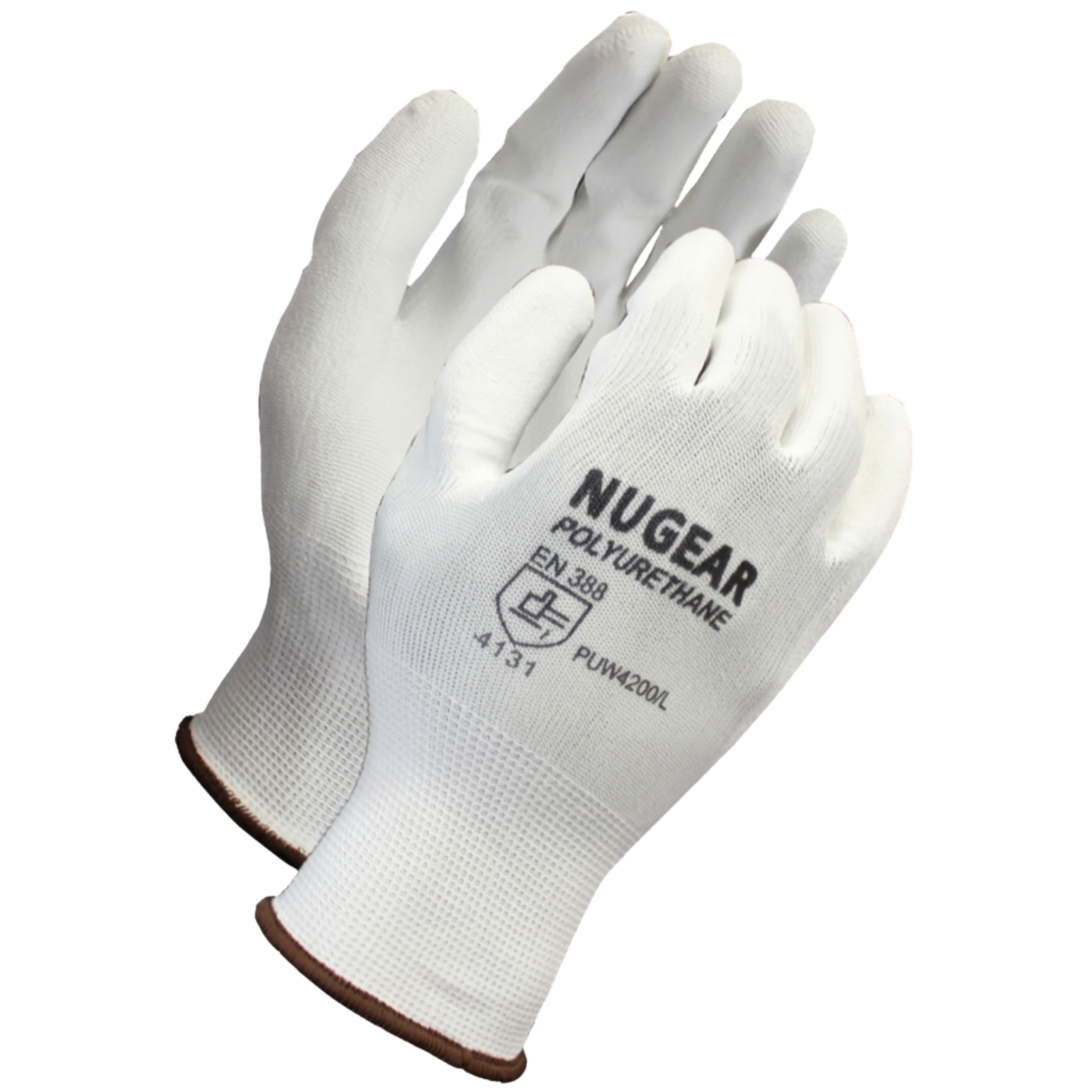 13 Gauge, White Polyurethane <br> Coated Gloves <br> PUW4200