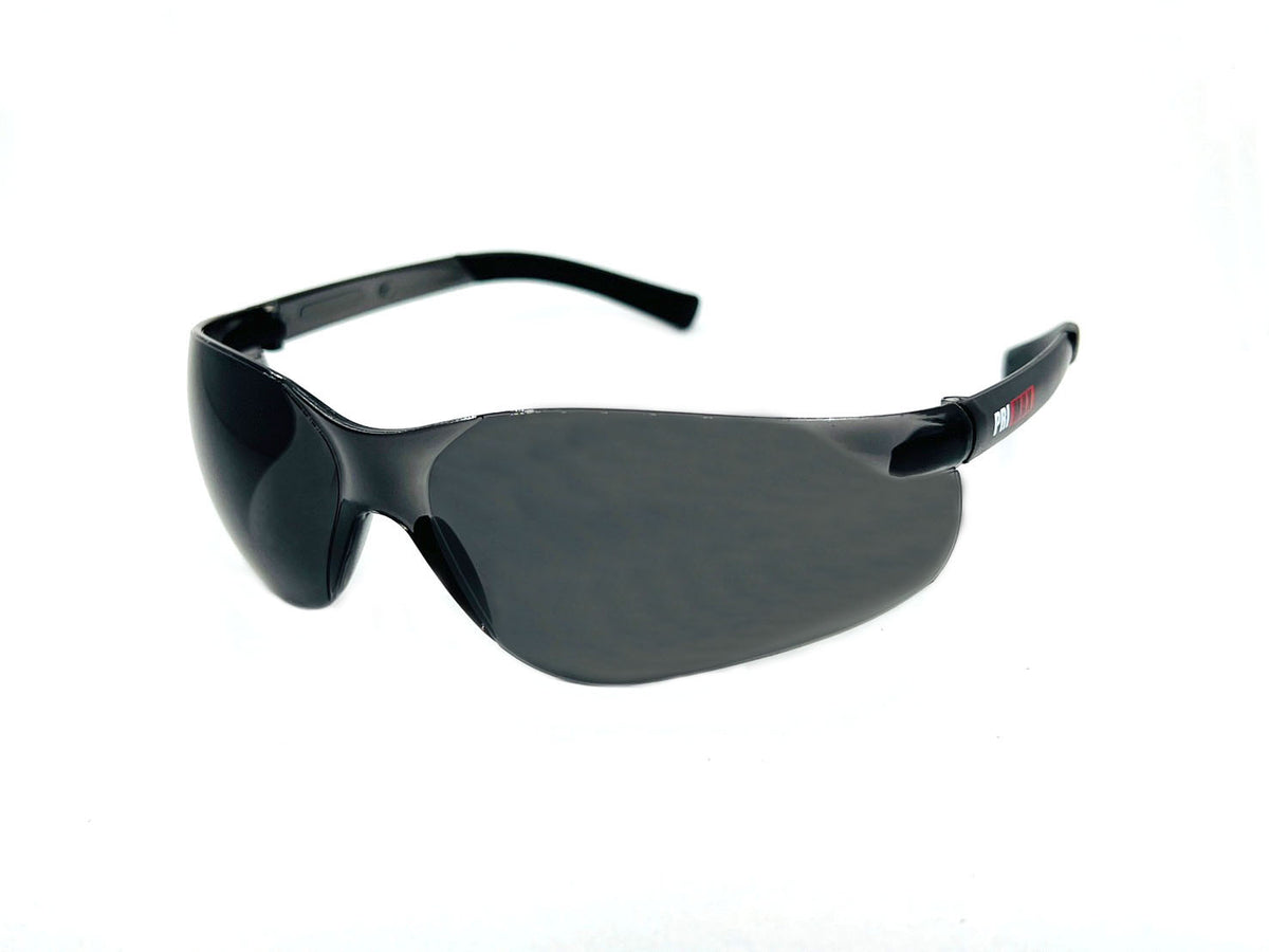 Rimless Safety Readers With Rubber Temple Tips, Gray Lens and Anti-Scr ...