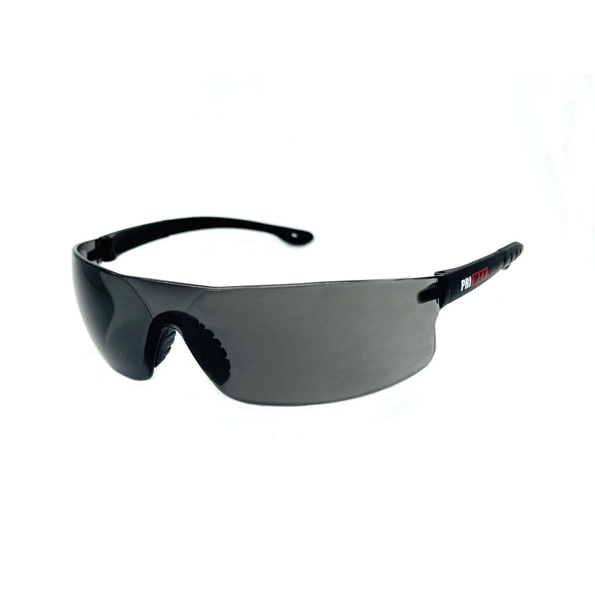 Rimless Safety Readers With Rubber Temple Tips, Ribbed Rubber Nosepiece, Gray Lens and Anti-Scratch/Anti-Fog Coating  <br> SG30G/AF