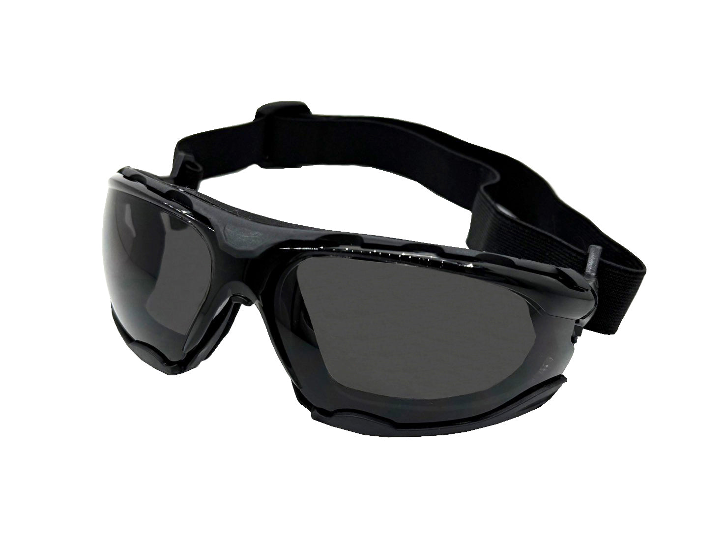 Full Frame Safety Glasses with Interchangeable Green Temples/Black Headband, Gray Lens and Anti-Scratch/Anti-Fog Coating <br> SG66G/AF