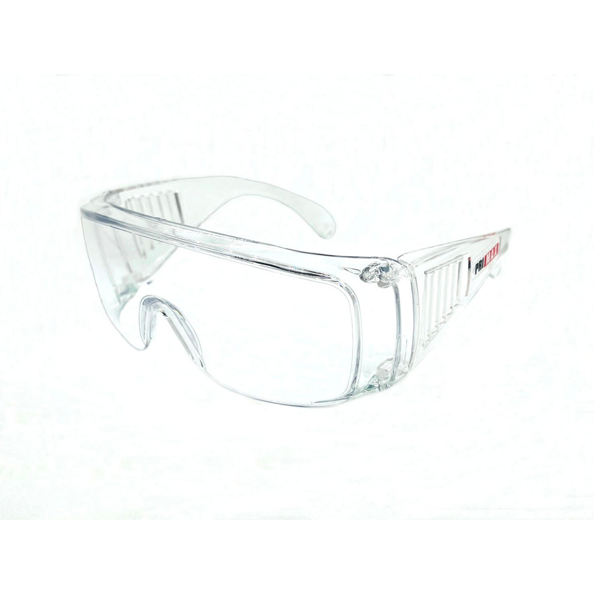 Over The Glasses Rimless Safety Glasses With Clear Temple and Clear Lens <br> SG80C