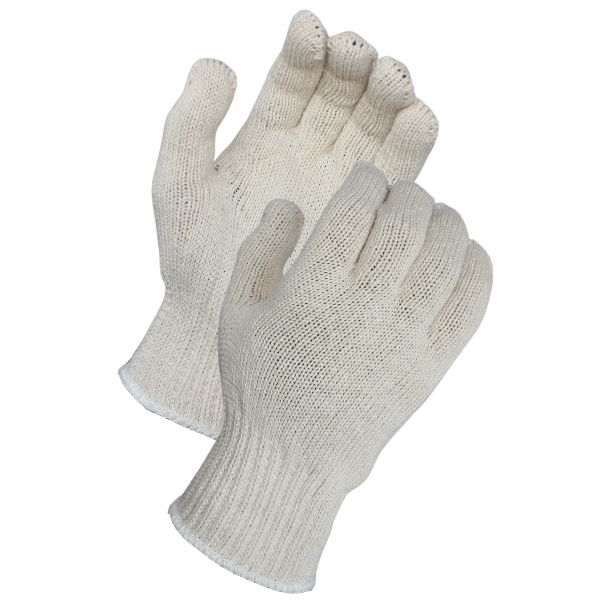 Medium Weight Seamless Cotton/Polyester Natural White String Knit Glove <br> SK6517T
