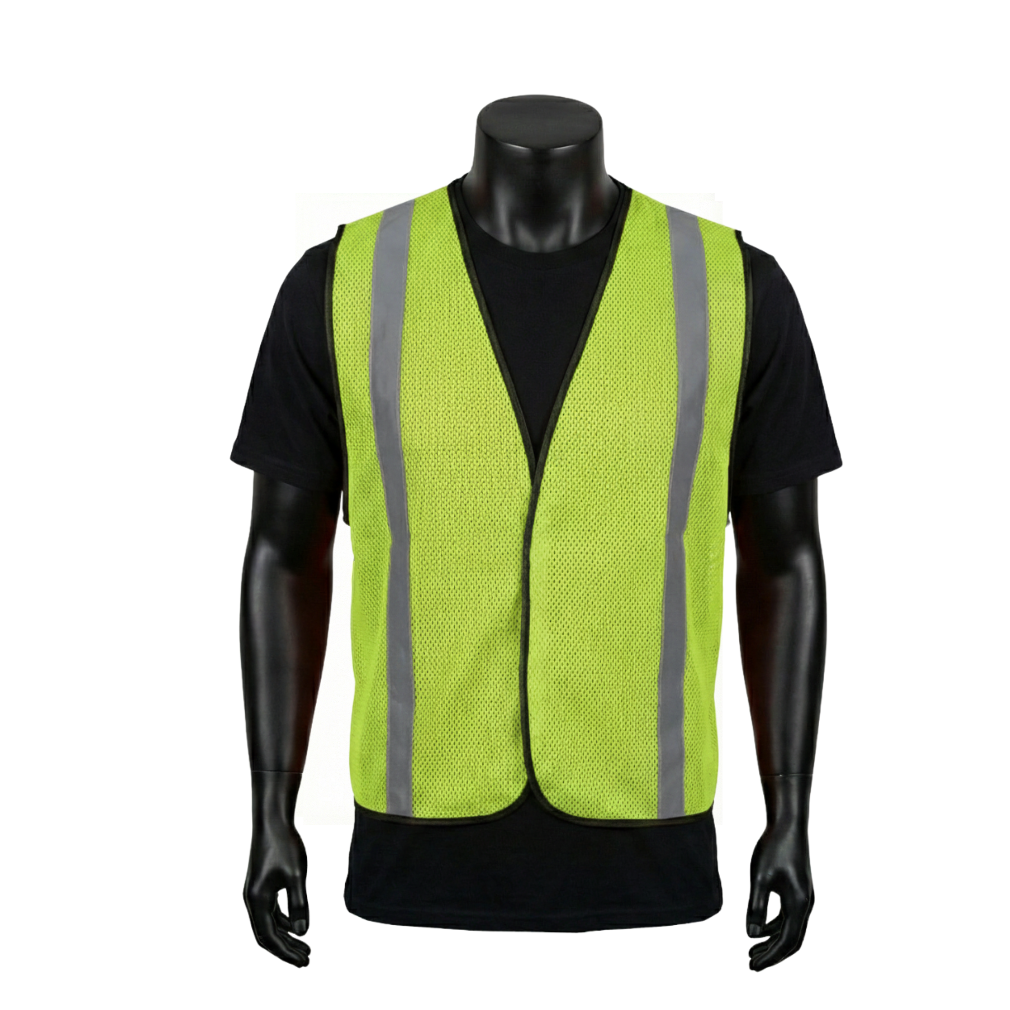 NON-ANSI <br>HI-VIZ LIME GREEN MESH SAFETY VEST<br> SVN601G