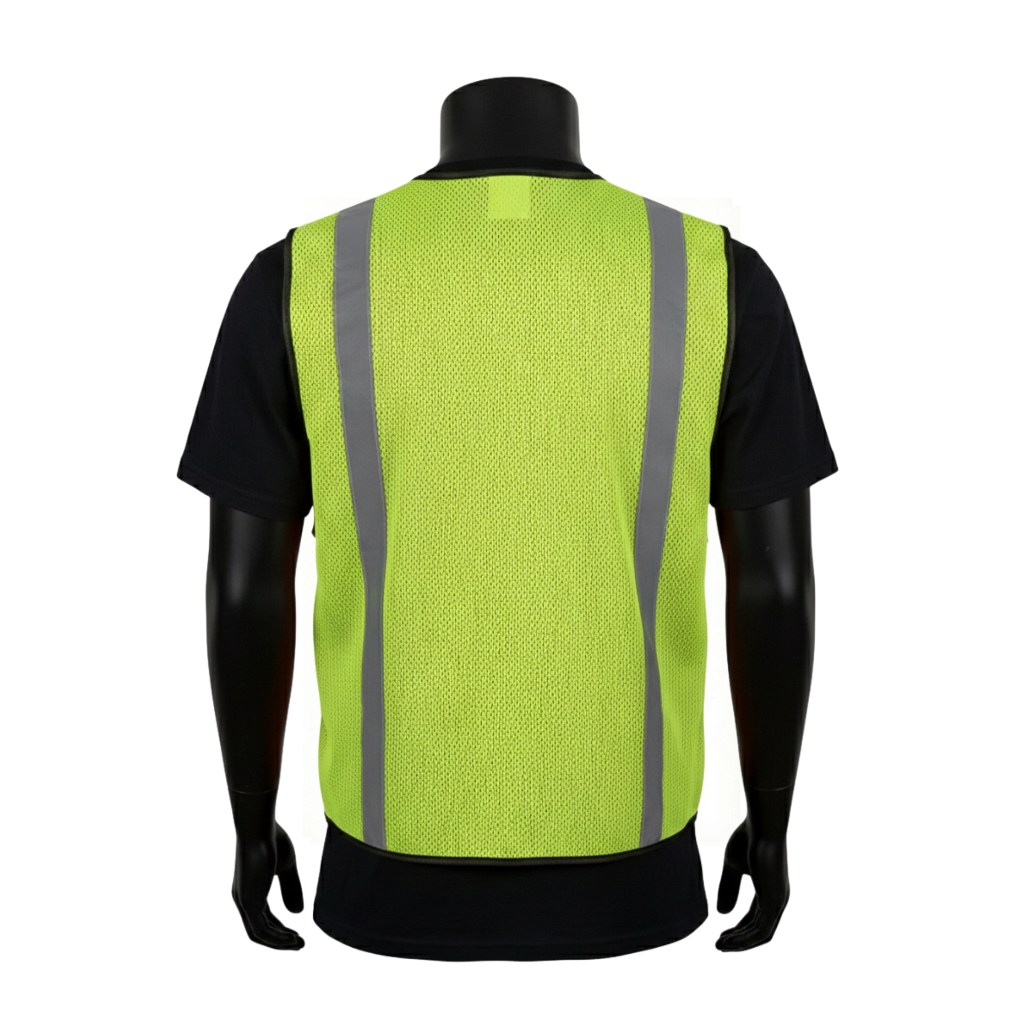 NON-ANSI <br>HI-VIZ LIME GREEN MESH SAFETY VEST<br> SVN601G