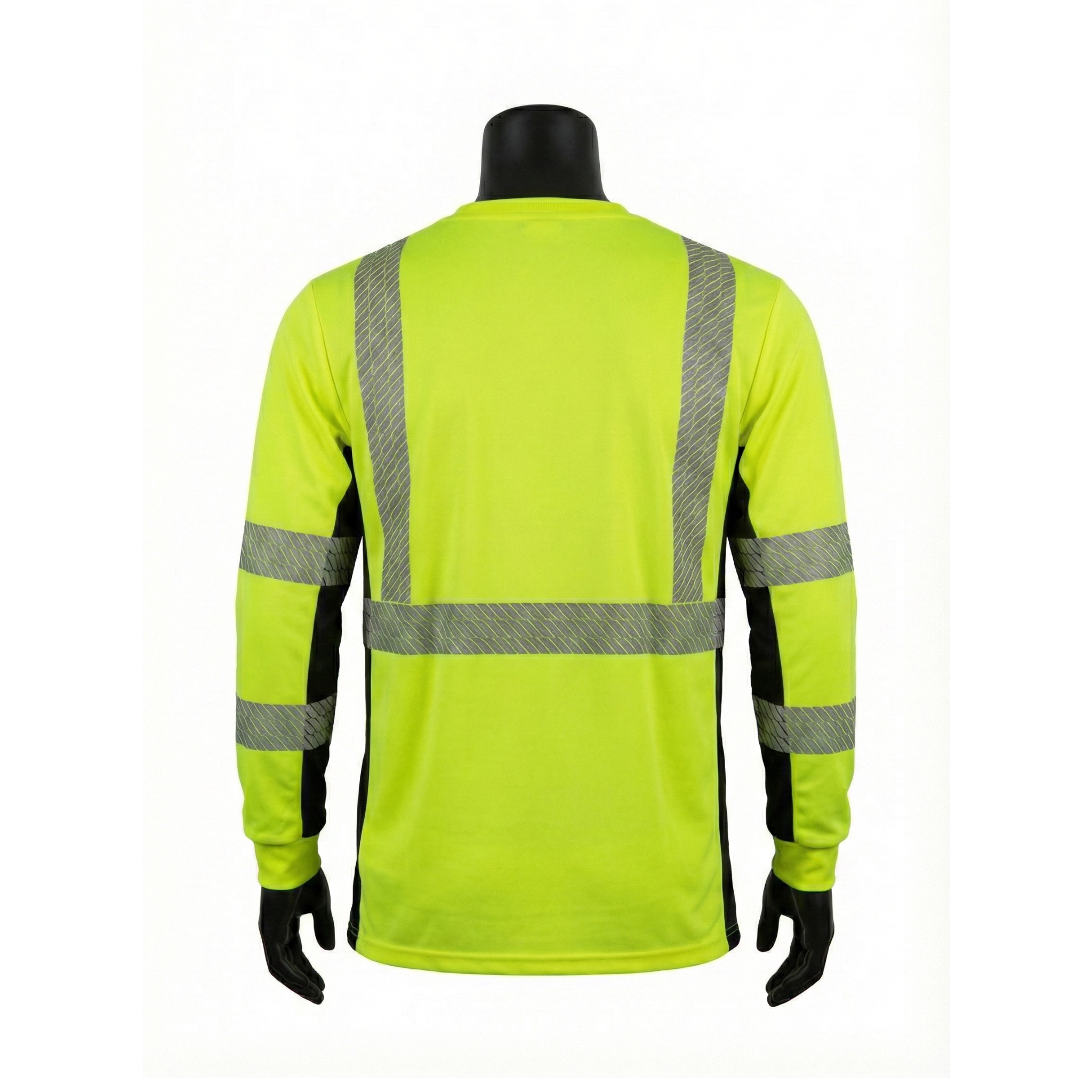 ANSI TYPE R CLASS 3 <br> HI-VIZ LIME GREEN LONG SLEEVE MOISTURE WICKING T-SHIRT <br> SV3670G