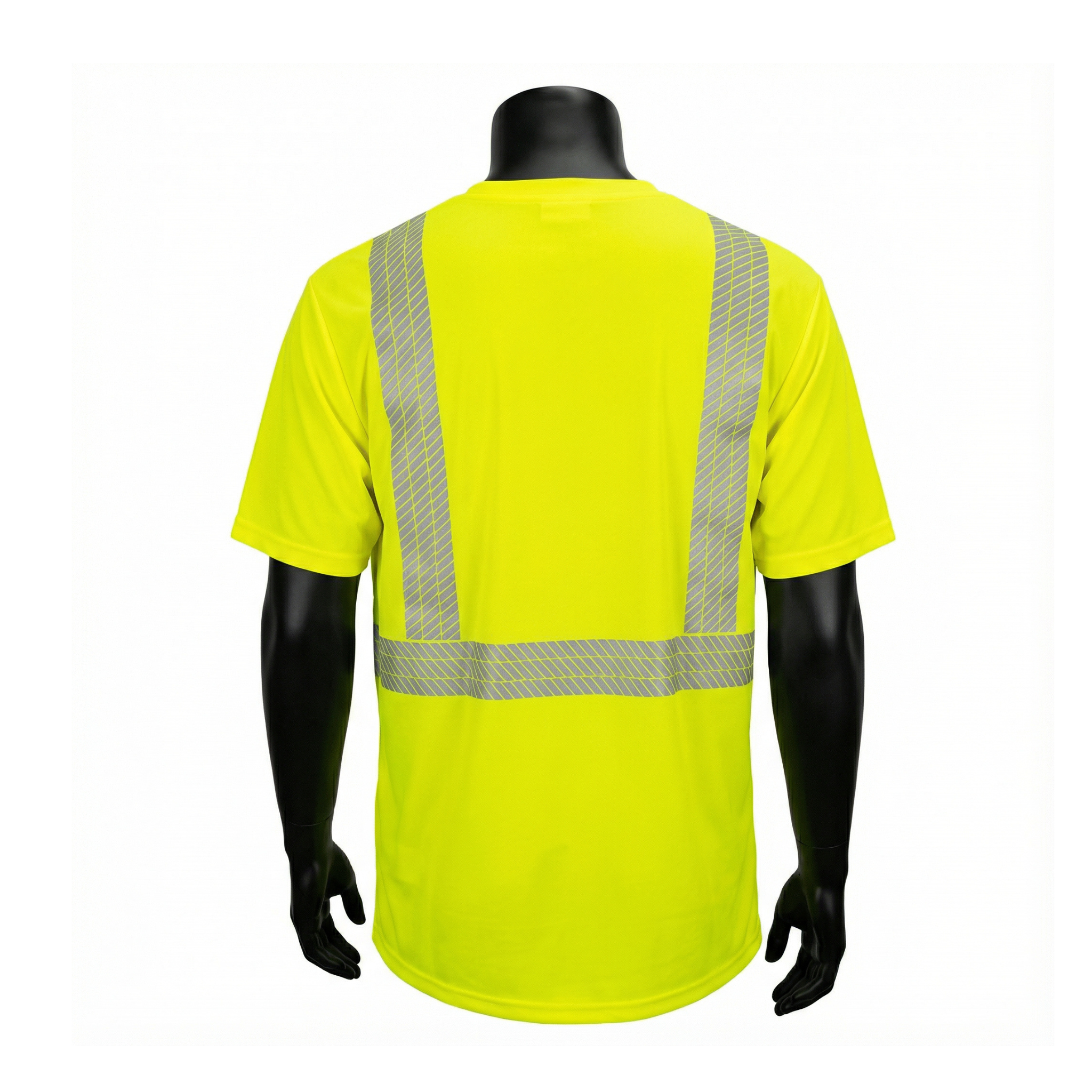 ANSI TYPE R CLASS 2 <br> HI-VIZ LIME GREEN SHORT SLEEVE MOISTURE WICKING T-SHIRT <br> SV2661G