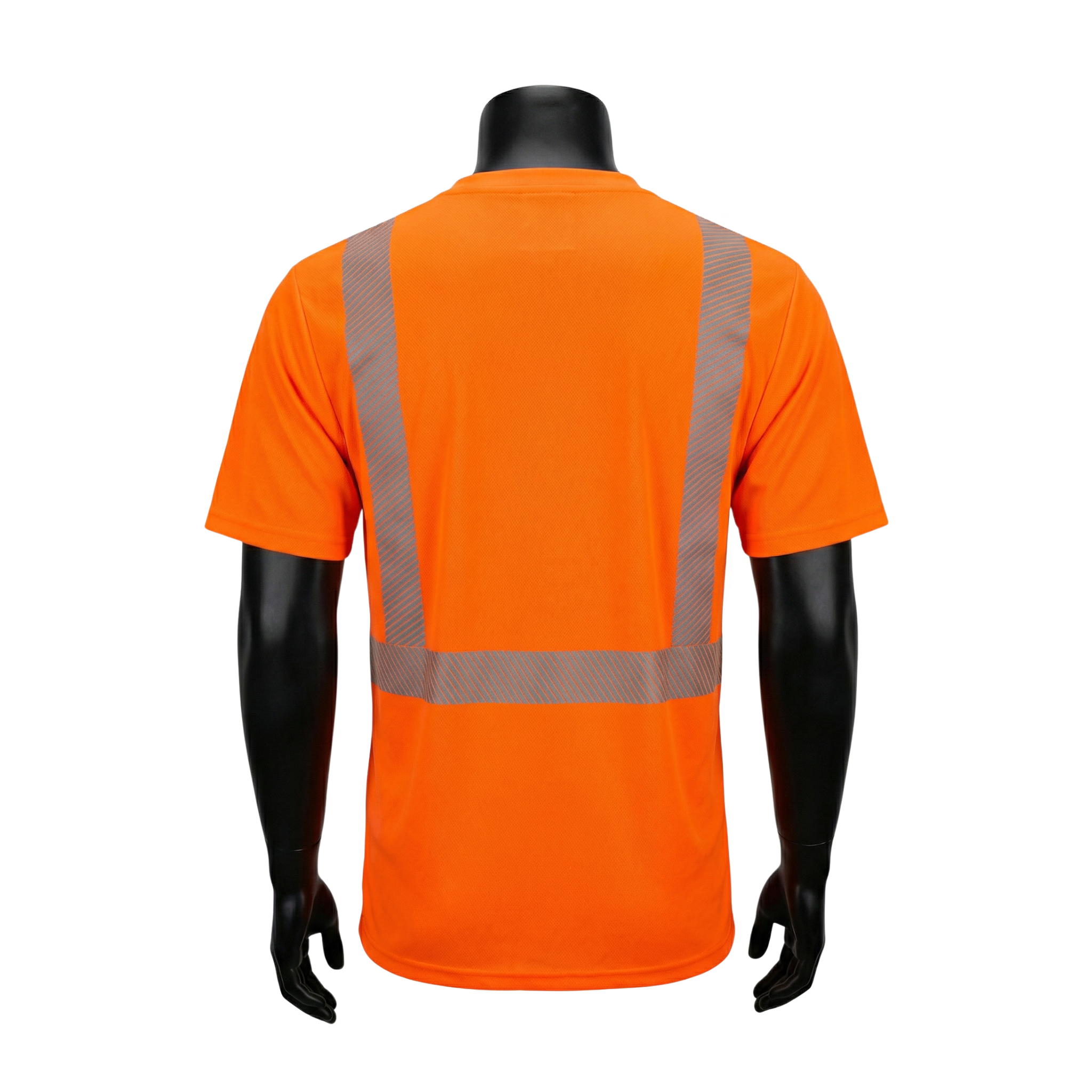 ANSI TYPE R CLASS 2 <br> HI-VIZ ORANGE SHORT SLEEVE MOISTURE WICKING T-SHIRT <br> SV2661F