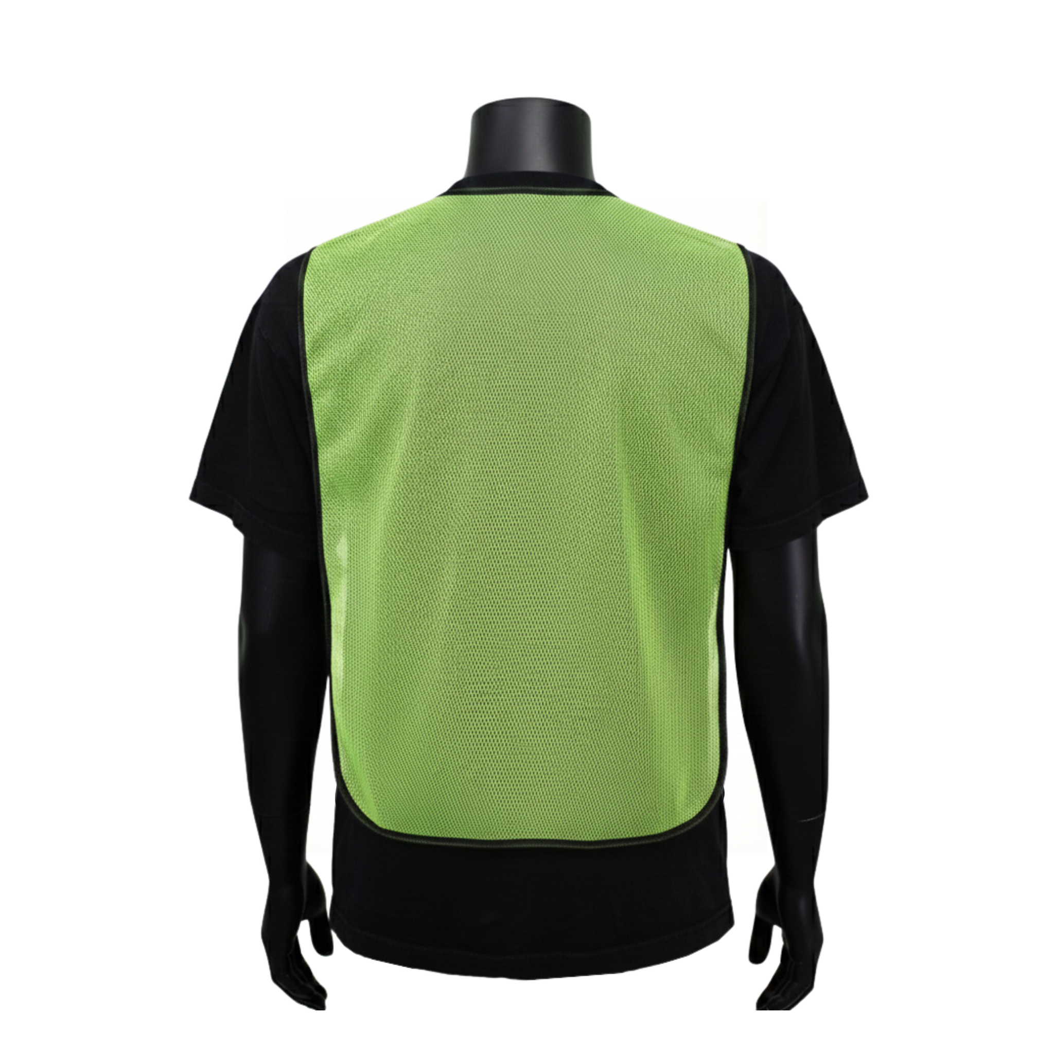 NON-ANSI<br>HI-VIZ LIME GREEN MESH SAFETY VEST <br> SVN600G