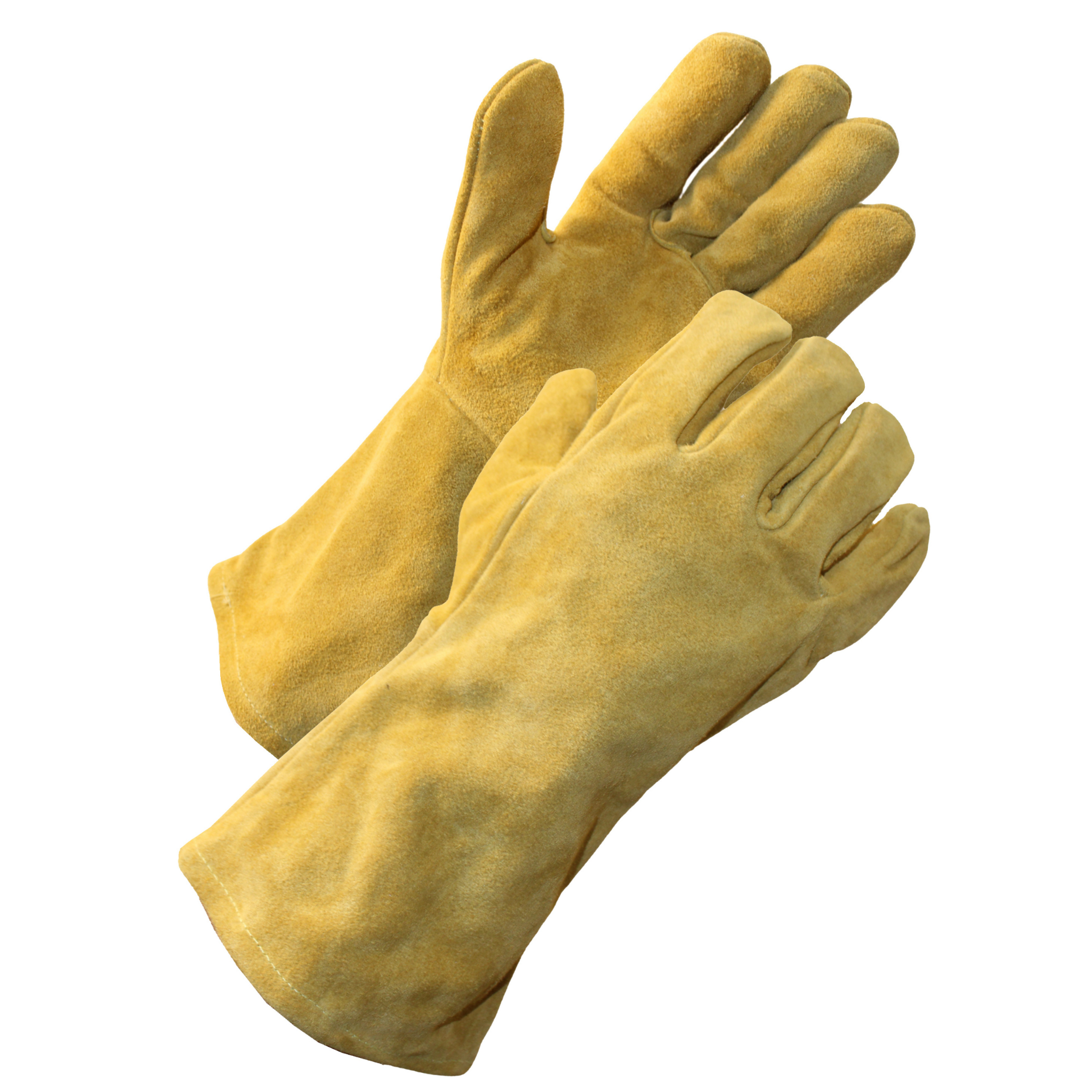 14-Inch Bourbon Brown Split <br> Cowhide Welding Gloves <br> WD9672/L